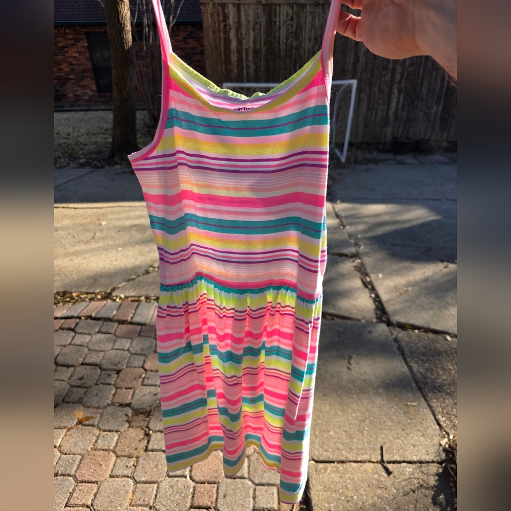 Carter's Kids Girls Striped Dress Size 8 - Picture 5 of 5